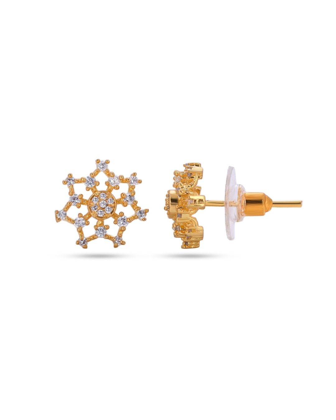 Radiant Floral AD Stud Earrings