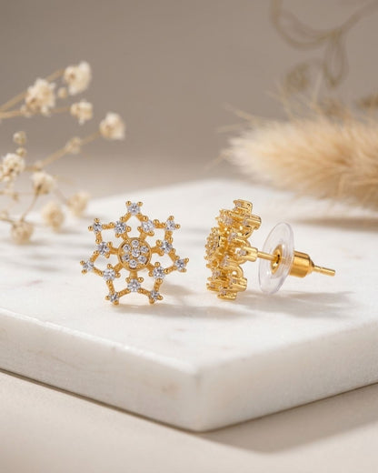 Radiant Floral AD Stud Earrings