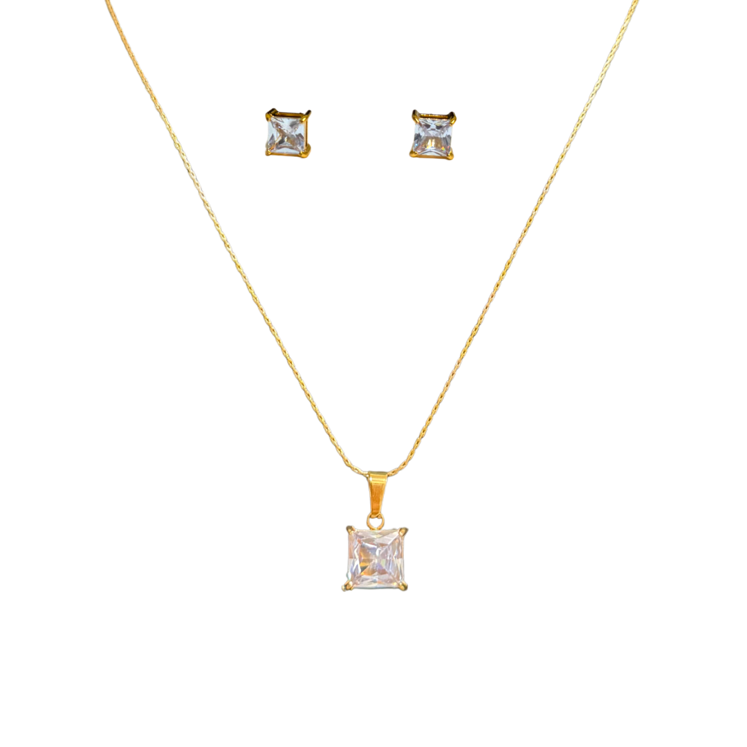 Gold Pendant for Women with a single pearl on a White background