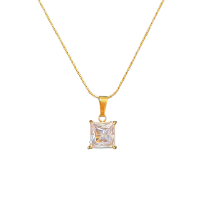 Gold Pendant for Women with a single pearl on a White background