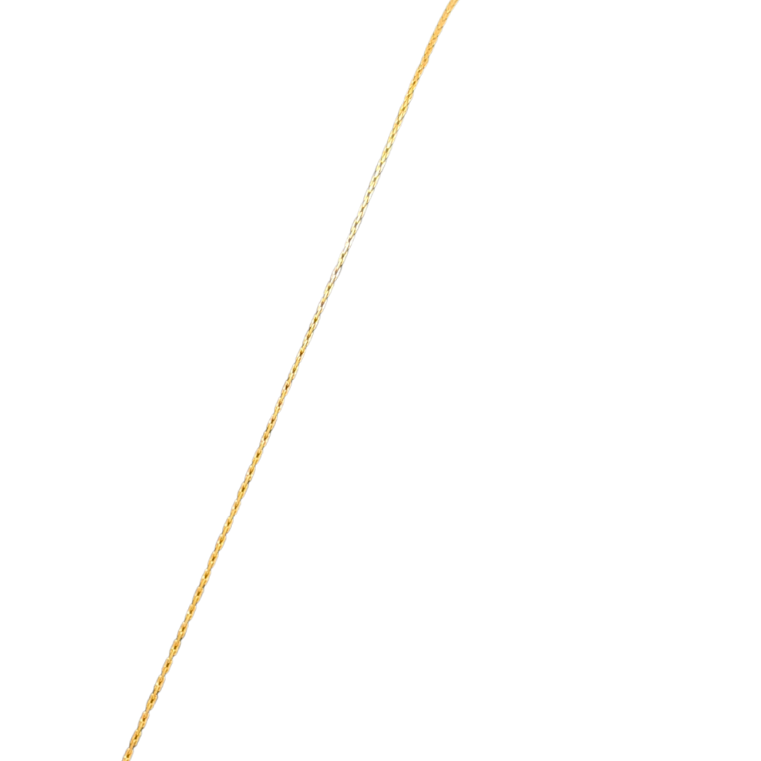 Gold Pendant for Women with a single pearl on a White background