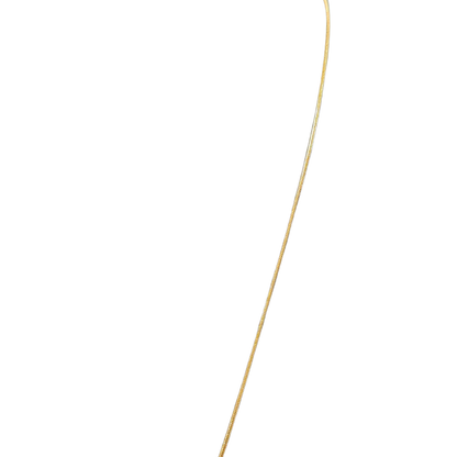 Gold necklace with a heart-shaped Pendant for Women on a white background
