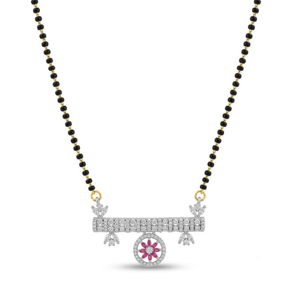 Modern Floral Designer Mangalsutra Set for Women