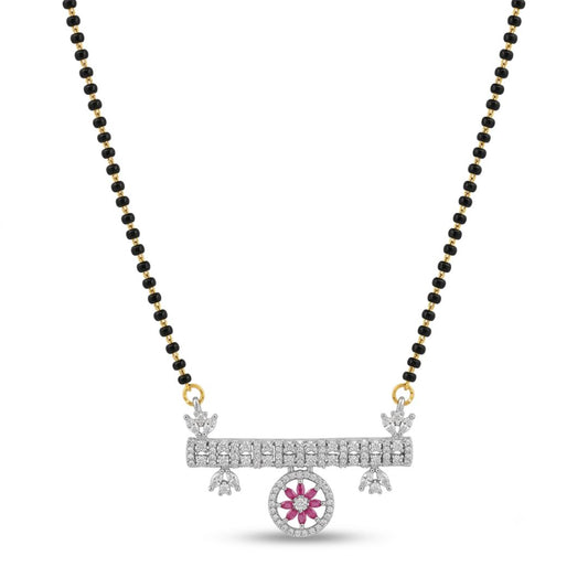 Modern Floral Designer Mangalsutra Set for Women