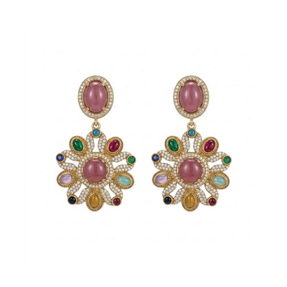 Multicolor Sabyasachi Turkish Pota Necklace Set