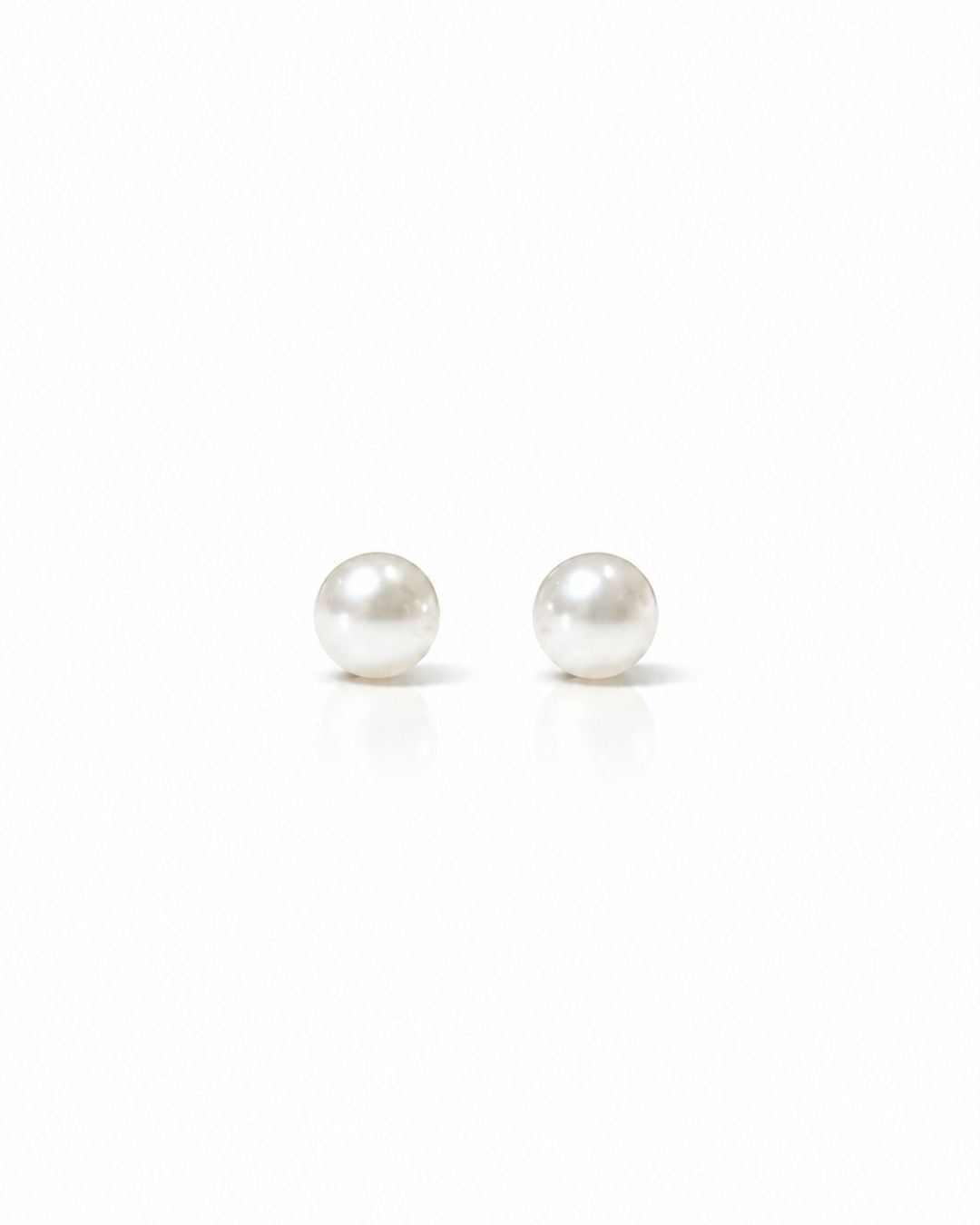 Anti Tarnish Pearl Stud Earrings for Women