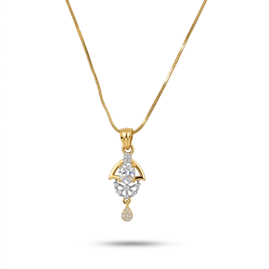 BELACI AD Gold Plated Jewellery – Pendant Set