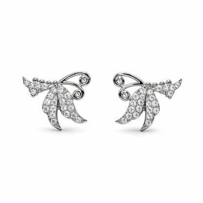 Butterfly Pendant Necklace with Matching Earrings