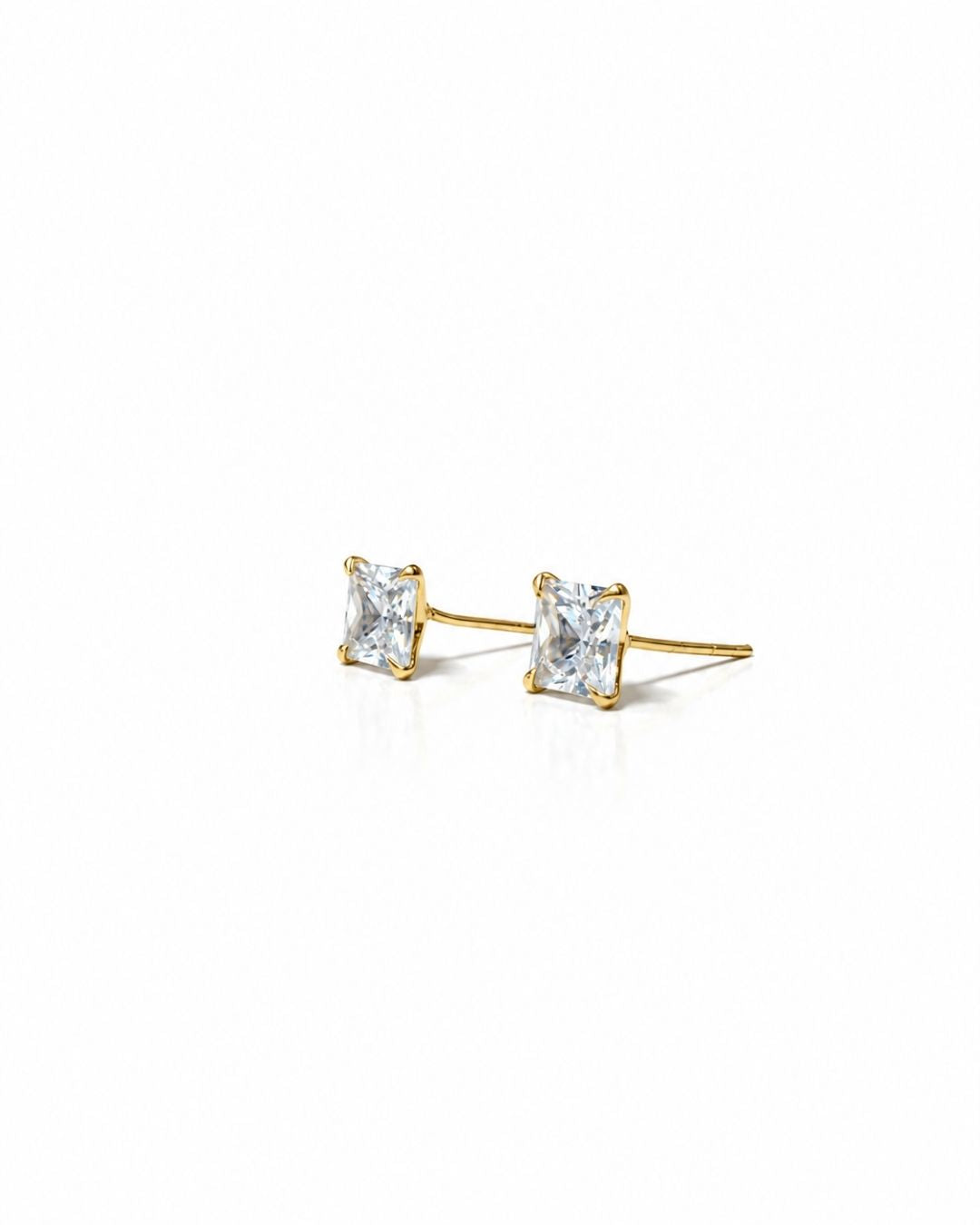 Anti Tarnish Square Stud Earrings for Women