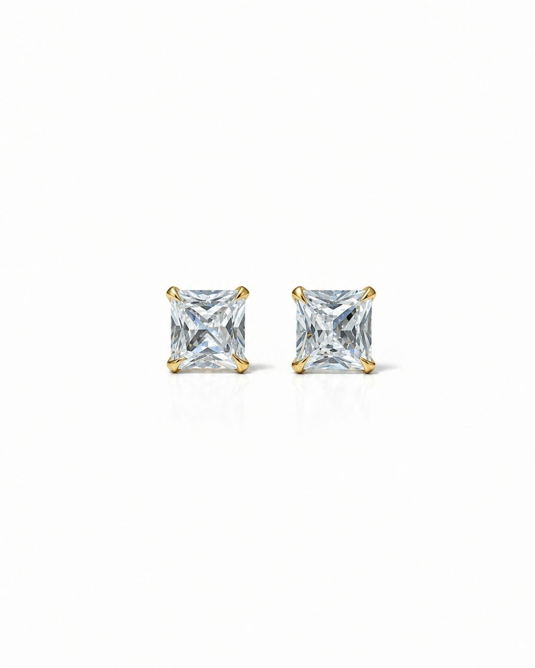 Anti Tarnish Square Stud Earrings for Women