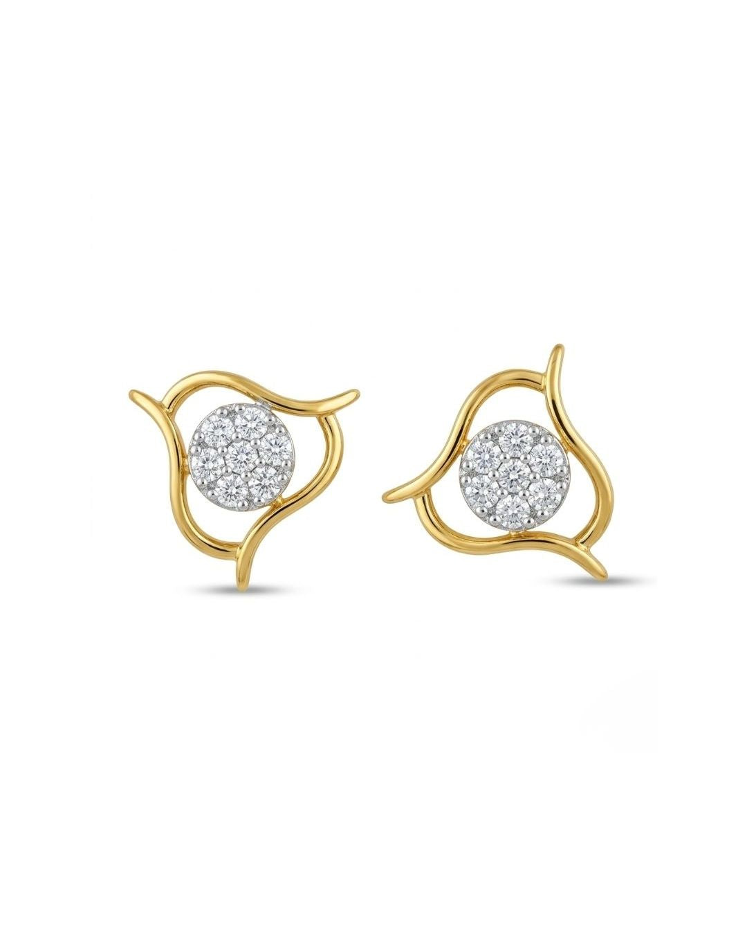 Designer American Diamond Stud Earrings for Women