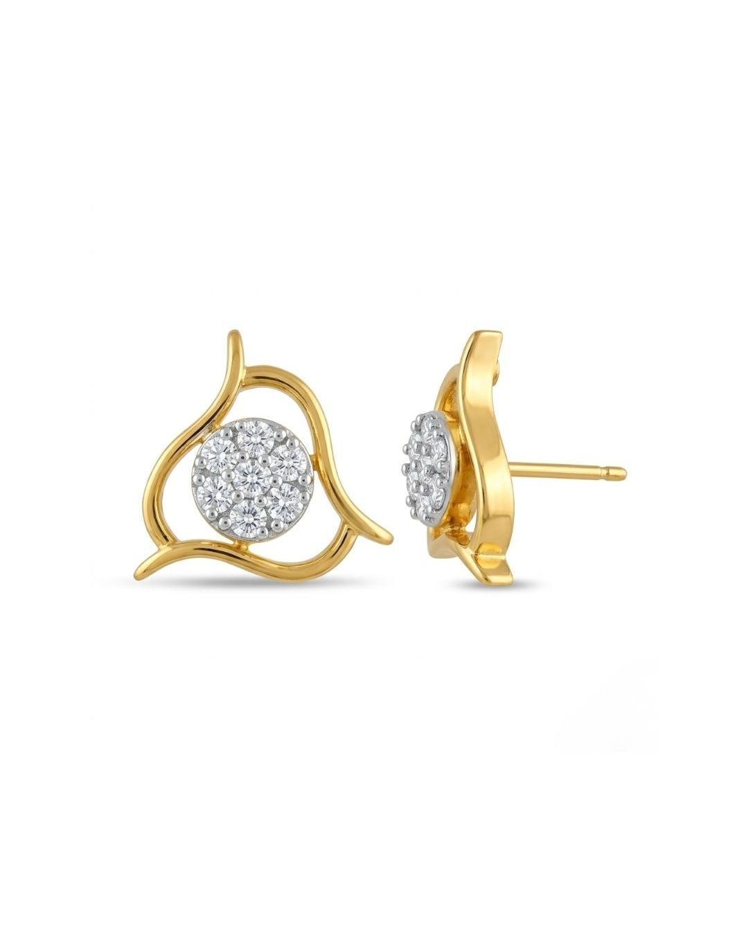 Designer American Diamond Stud Earrings for Women