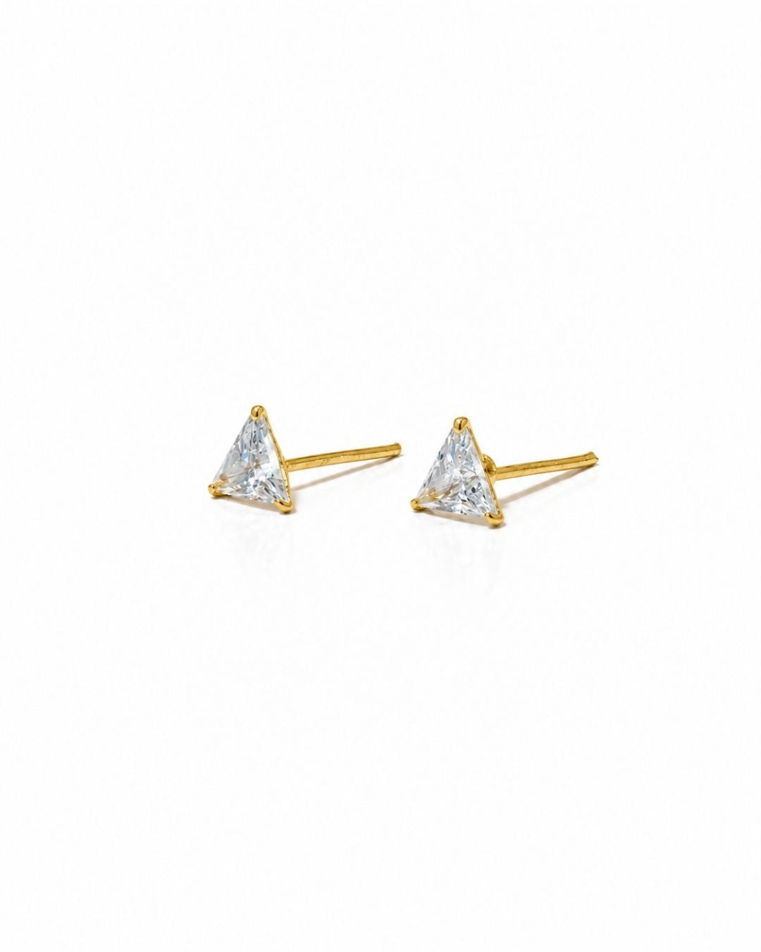 Anti Tarnish Triangular Stud Earrings for Women