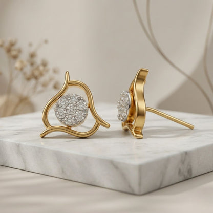 BELACI AD Gold Plated Brass Jewellery – Designer Studs