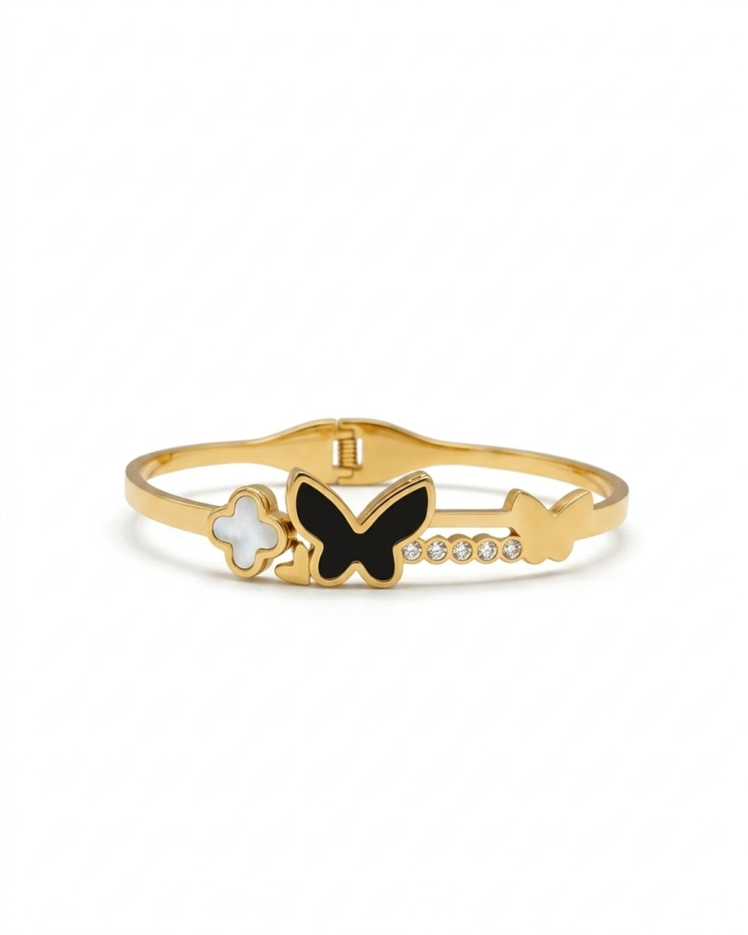 Black Butterfly Charm Bracelet for Women