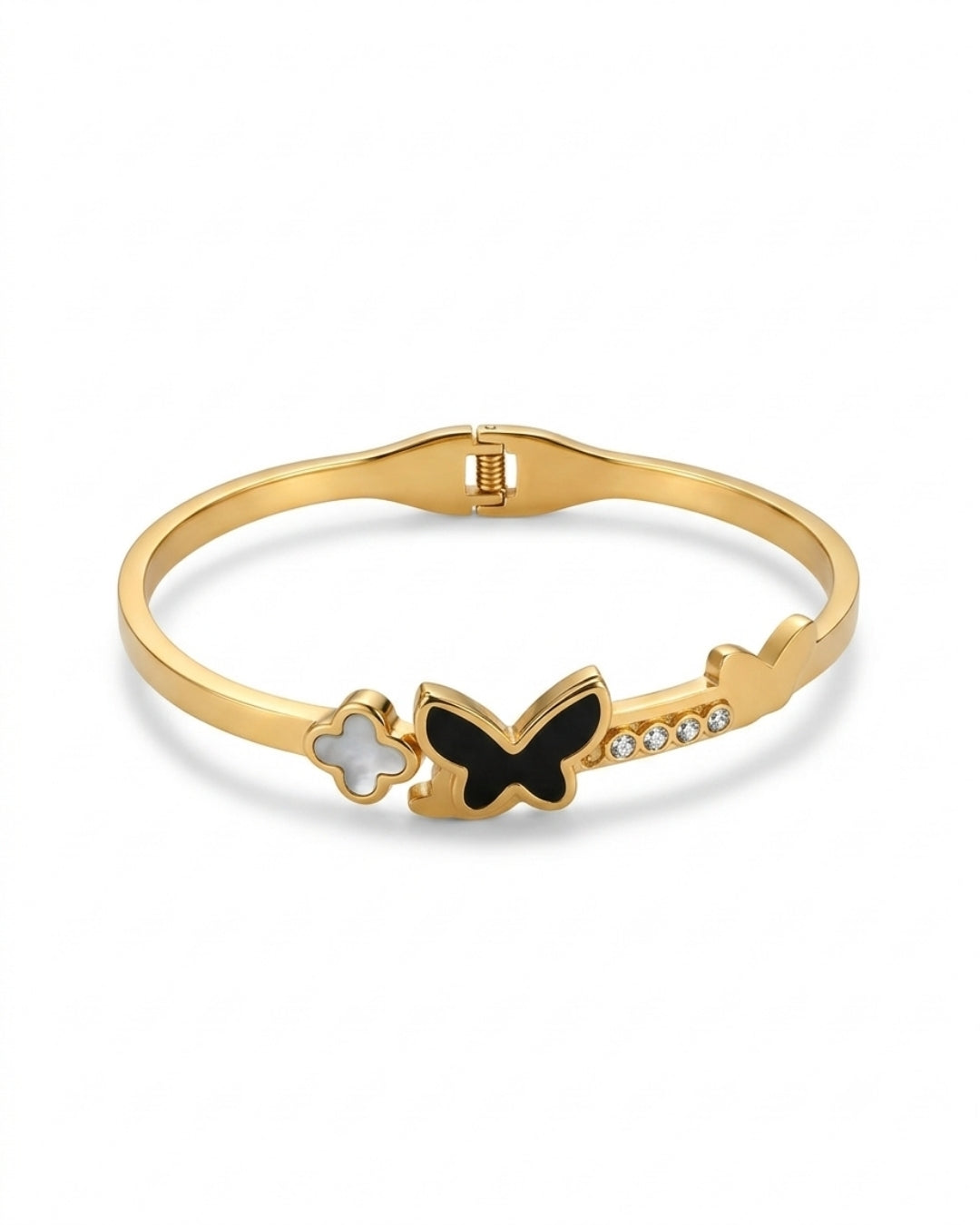 Black Butterfly Charm Bracelet for Women