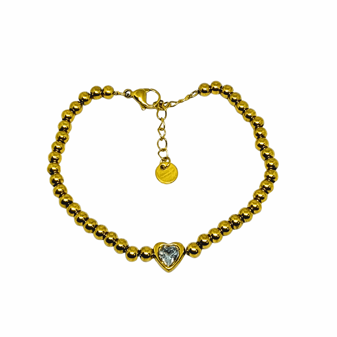 Diamond Bracelet for Women on a reflective surface with a blurred background