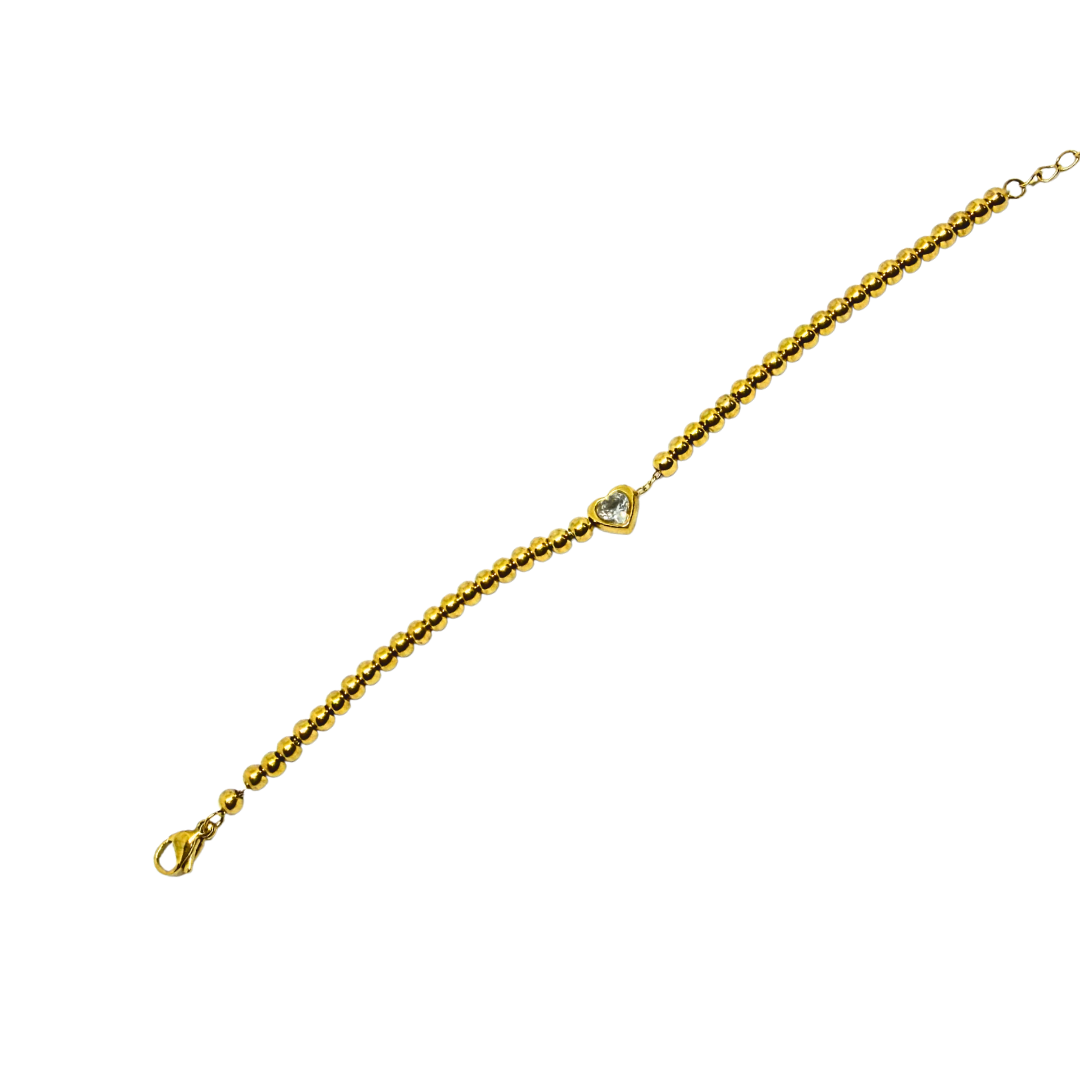 Diamond Bracelet for Women on a reflective surface with a blurred background