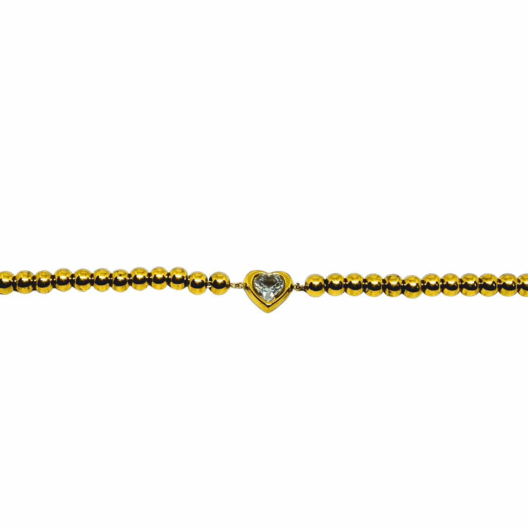 Diamond Bracelet for Women on a reflective surface with a blurred background