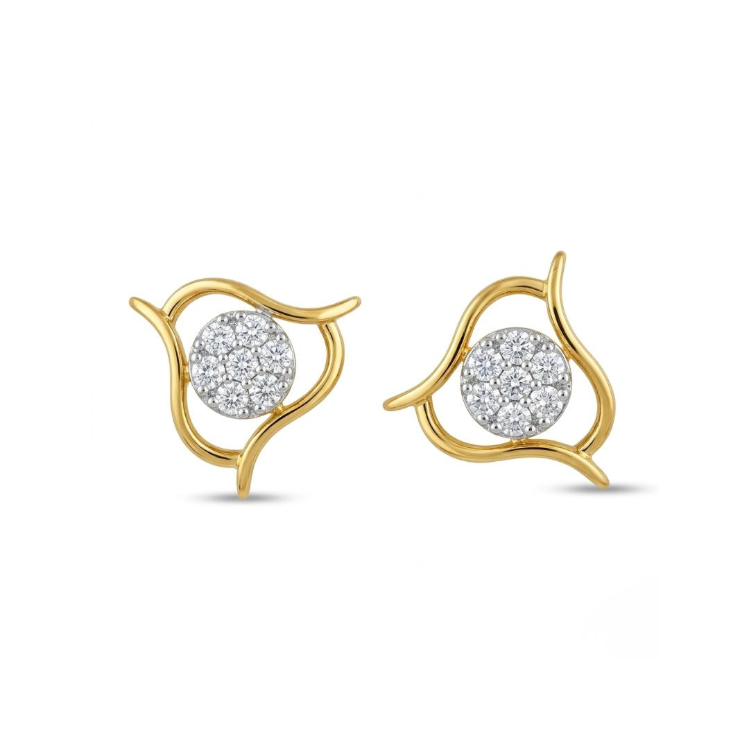 BELACI AD Gold Plated Brass Jewellery – Designer Studs