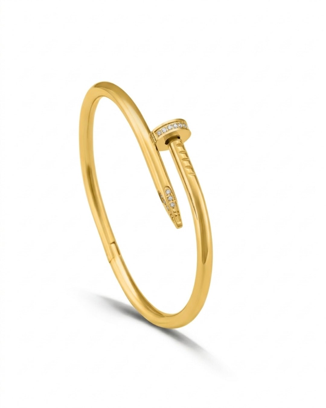 Nail-Inspired Open Cuff Bracelet for Women