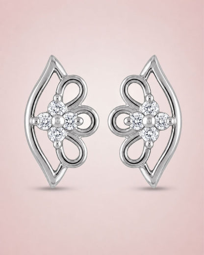 Silver Finish Petal Charm AD Pendant Set