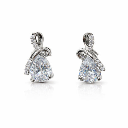 Teardrop Pendant Necklace with Matching Earrings