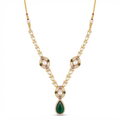 Signature Green Doublet Statement Necklace