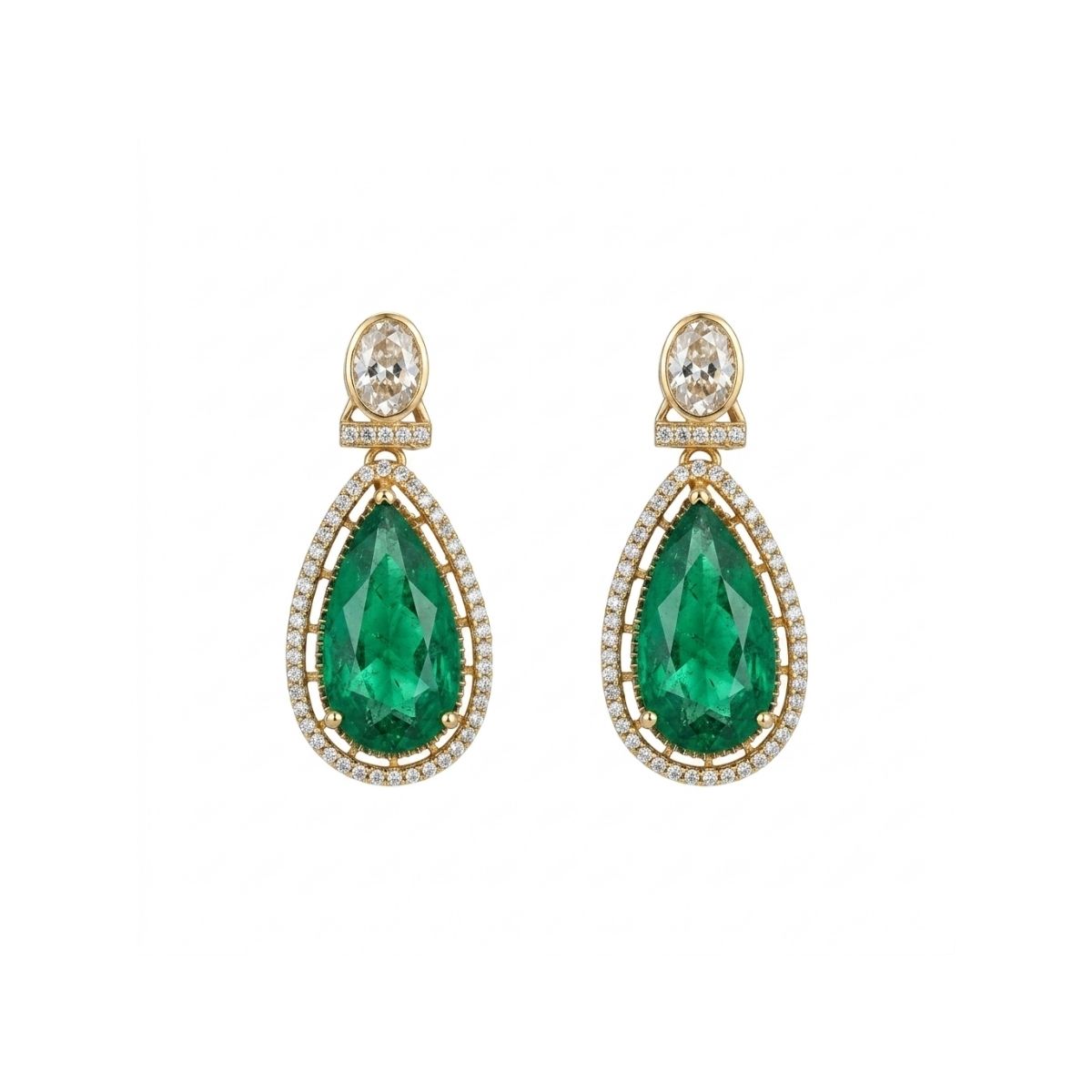 Signature Green Doublet Statement Necklace