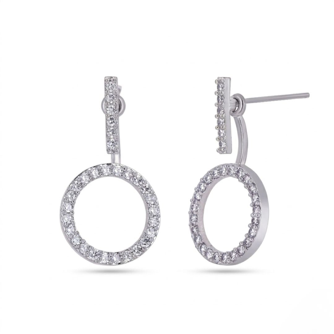 BELACI AD Silver Jewellery – Hoop Drop Earrings