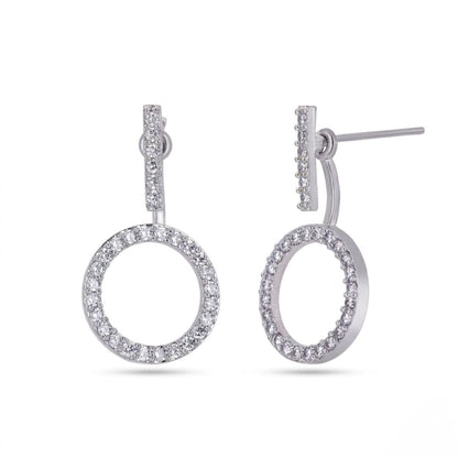 BELACI AD Silver Jewellery – Hoop Drop Earrings