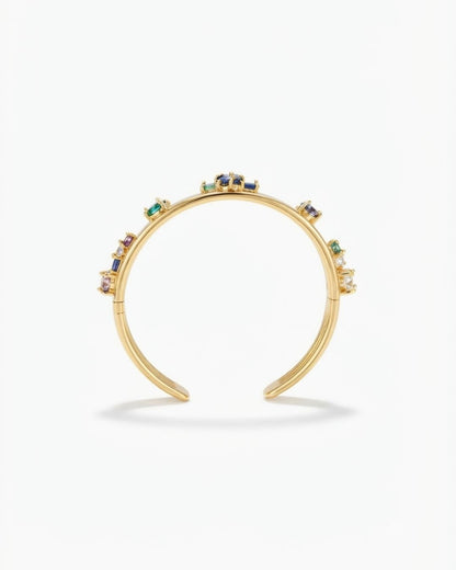 Multicolour Layered Cuff Bracelet for Women
