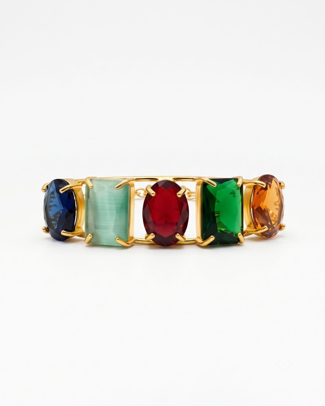 Multicolour Stone Statement Bracelet for Women