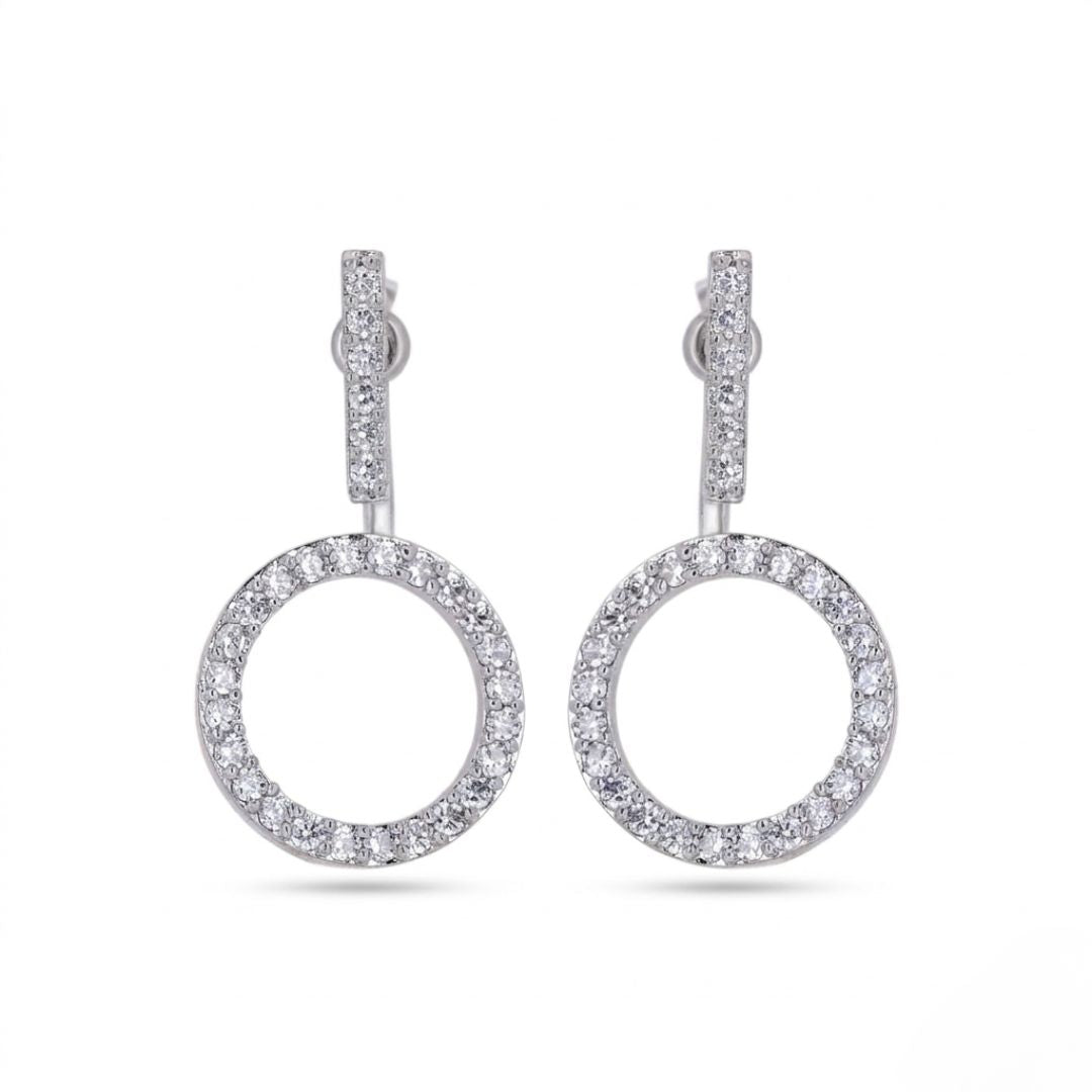 BELACI AD Silver Jewellery – Hoop Drop Earrings
