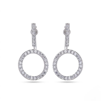 BELACI AD Silver Jewellery – Hoop Drop Earrings