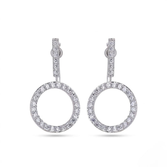 BELACI AD Silver Jewellery – Hoop Drop Earrings