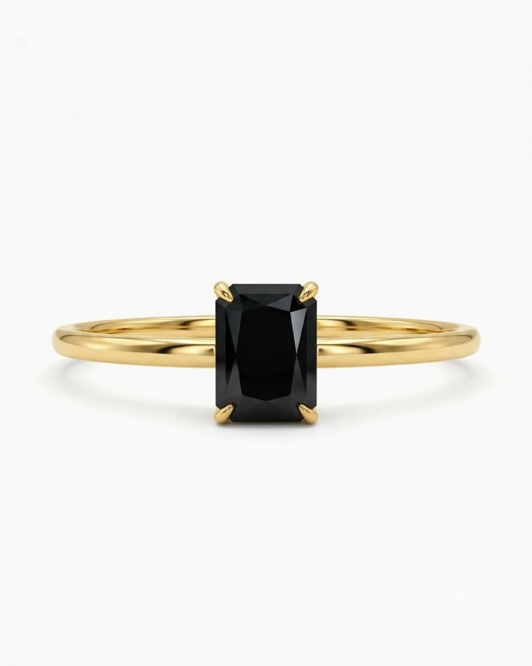 Black Rectangular Stone Bracelet for Women