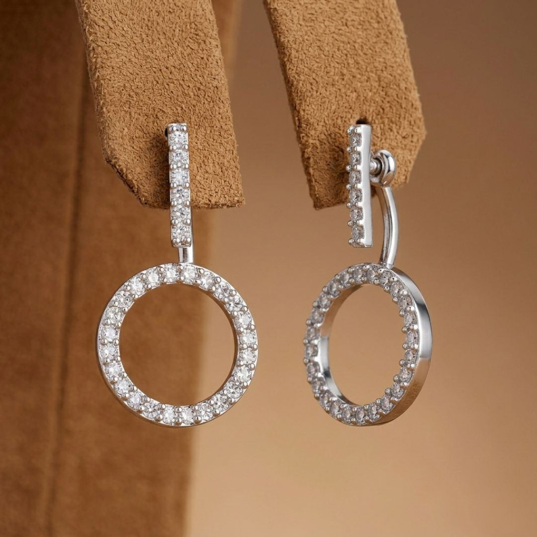BELACI AD Silver Jewellery – Hoop Drop Earrings