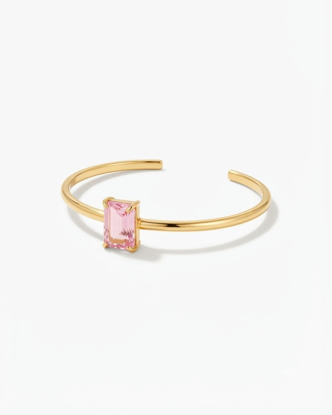 Pink Rectangular Stone Bracelet for Women