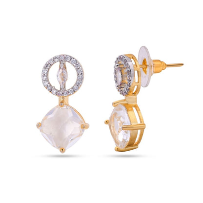 Belaci AD Gold Drop Diamond Earrings for Women
