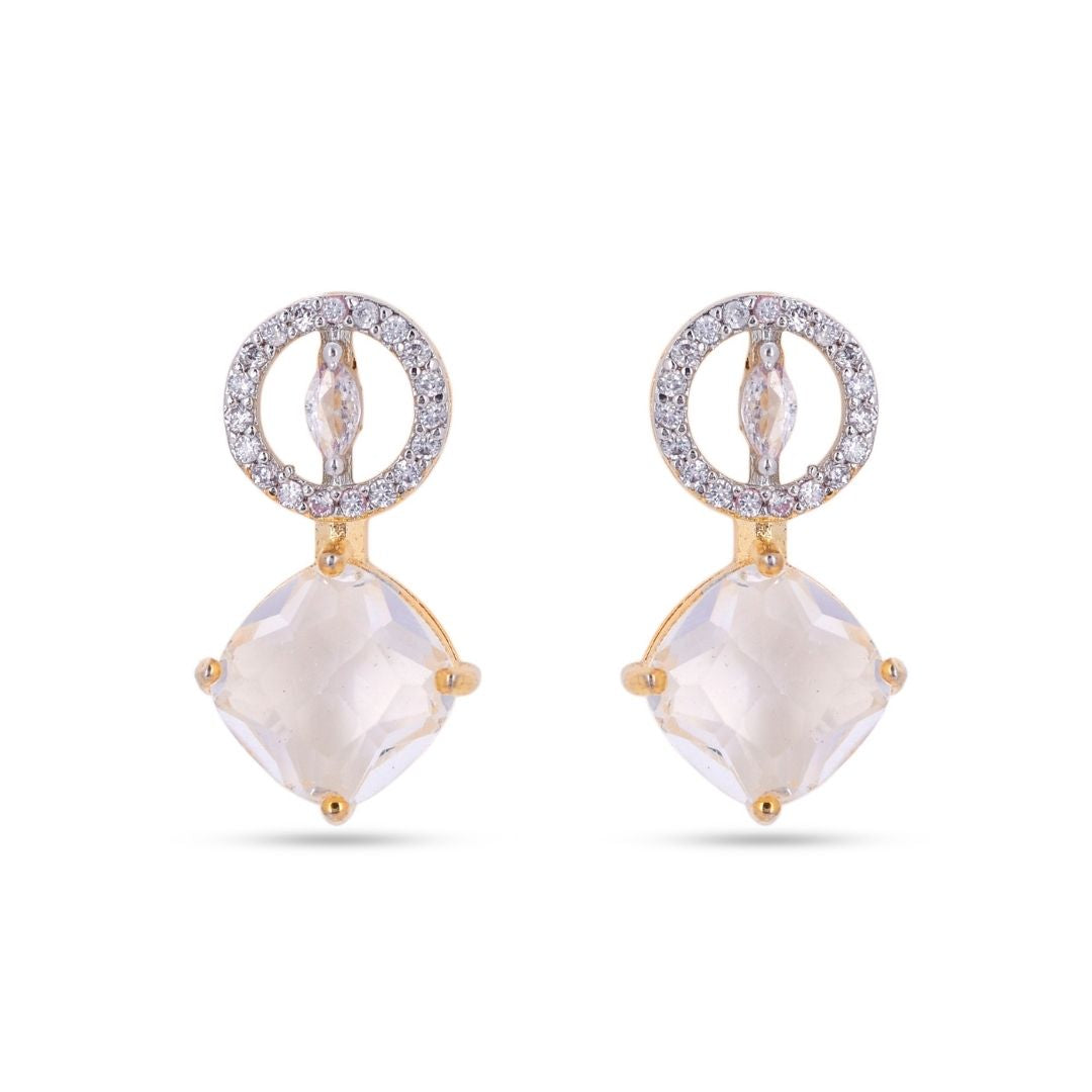 Belaci AD Gold Drop Diamond Earrings for Women