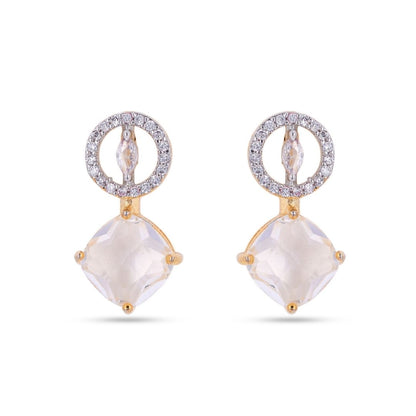 Belaci AD Gold Drop Diamond Earrings for Women