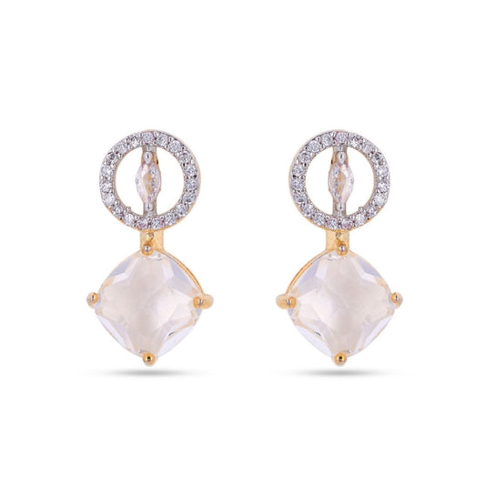 Belaci AD Gold Drop Diamond Earrings for Women