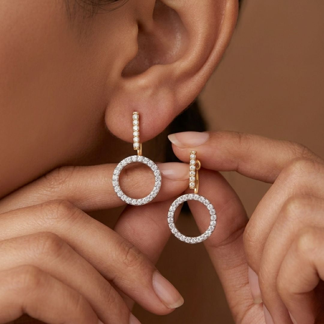 BELACI AD Gold Plated Jewellery – Hoop Earrings