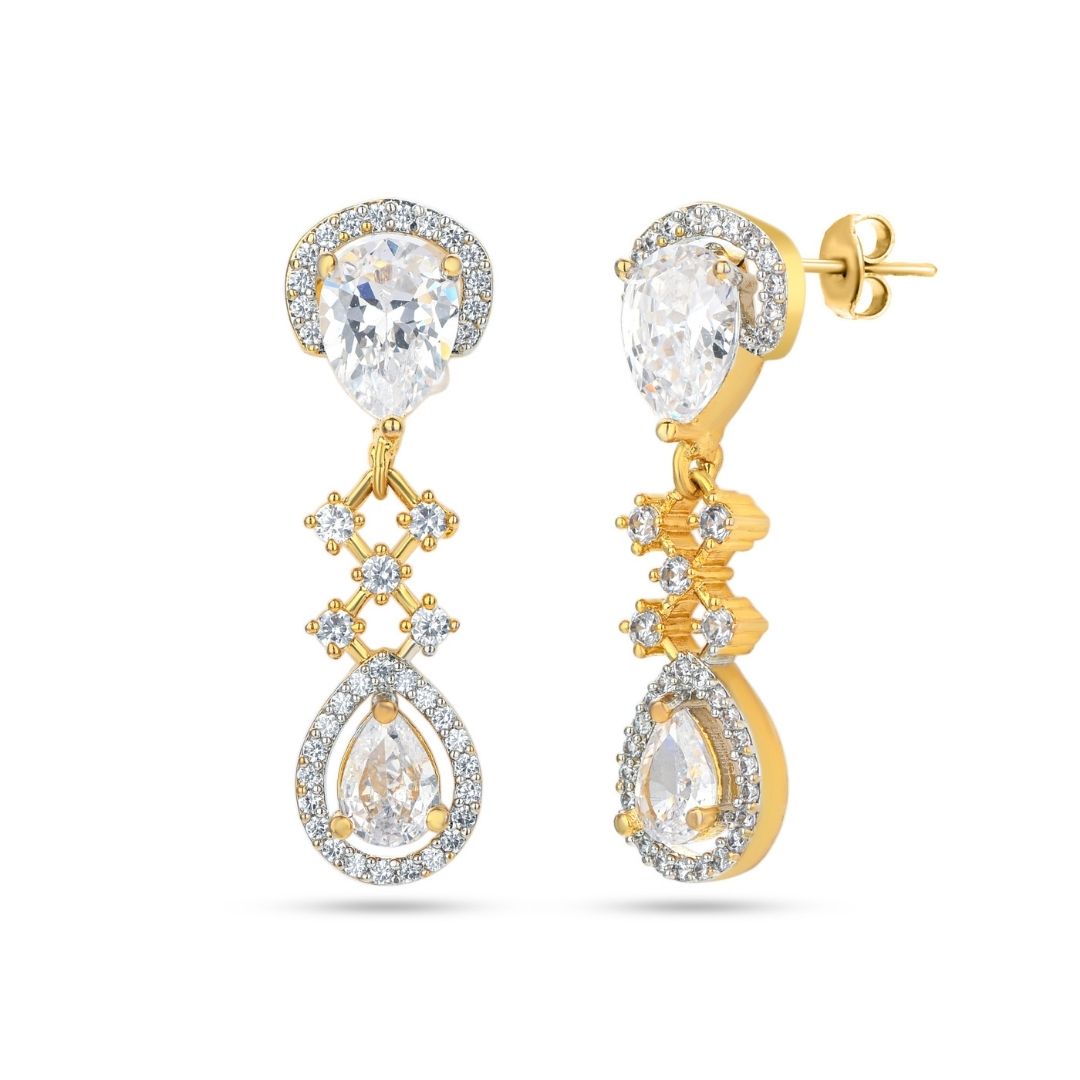 BELACI AD Gold Plated Jewellery – Drop Earrings