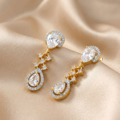 BELACI AD Gold Plated Jewellery – Drop Earrings