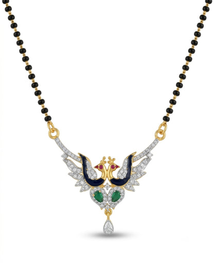 Majestic Twin Peacock Mangalsutra for Weddings