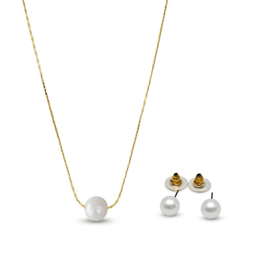 Pendant Necklace with Matching Studs (Combo Set)
