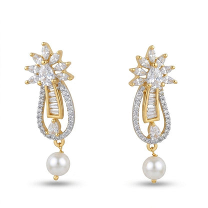 Gold Tone American Diamond Peacock design Mangalsutra Set