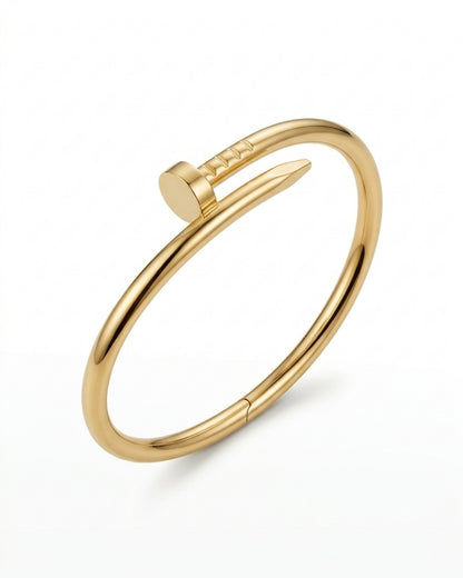 Sculptural Nail Wrap Statement Bracelet for Women